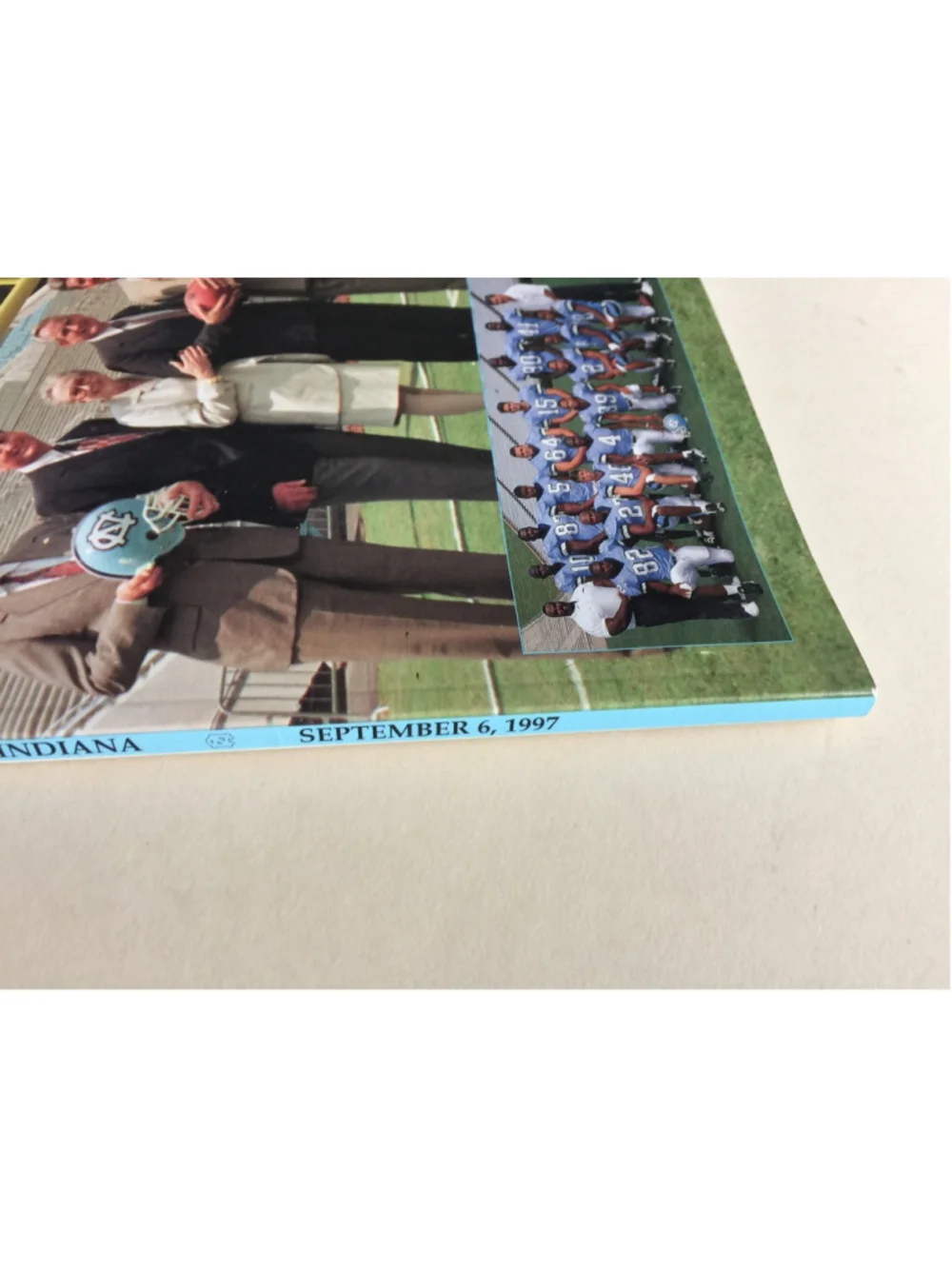 Sept. 6, 1997 Tar Hill Football Magazine, UNC Tar Heels, Carolina VS Indiana